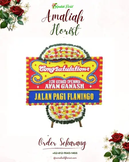 Sewa Papan Bunga Pakasai